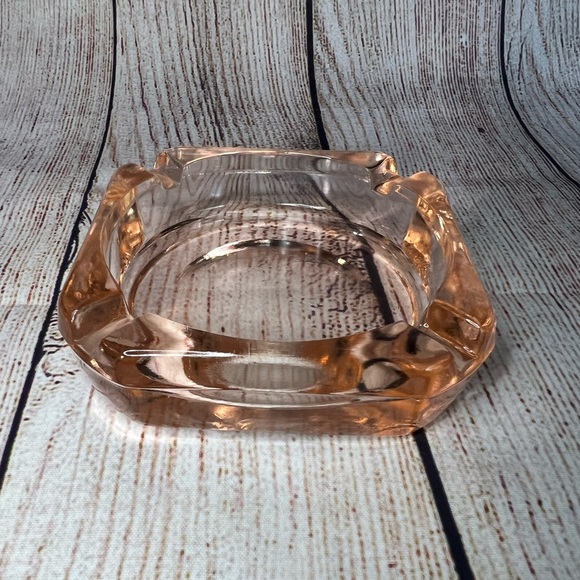 Other - Vintage Pink/Rose Glass Ashtray
